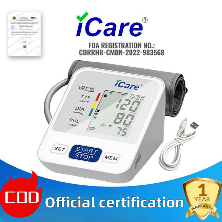 iCare® CK238 USB Powered Automatic Digital Blood Pressure Monitor with