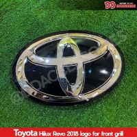 โลโก้ โตโยต้า โลโก้ หน้ากระจัง Toyota Revo Fortuner 2015 2017 2020 2022 2024 สีดำเงา