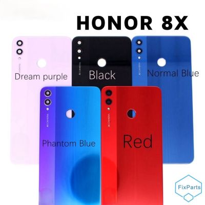 For HUAWEI Honor 8X Cover Rear Glass Door Housing Case Back Panel With Camera Lens For Honor 8X Cover