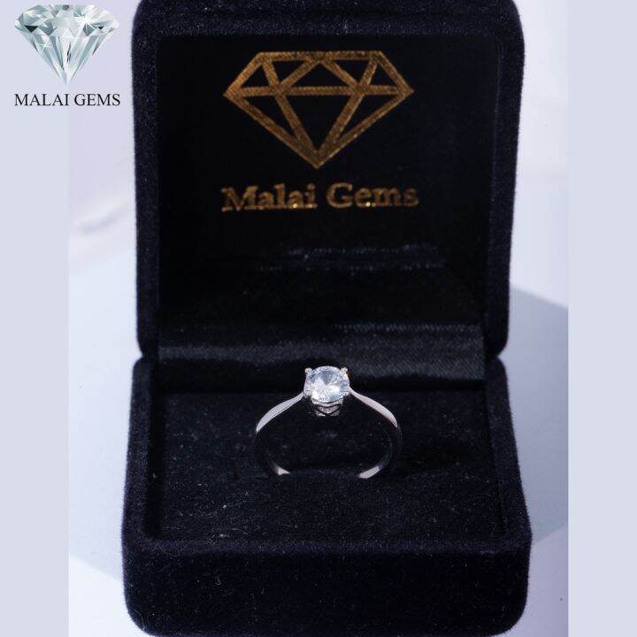 malai-gems-แหวนเพชร-เงินแท้-925-เคลือบทองคำขาว-ประดับเพชรสวิส-cz-รุ่น-151-r03143-แถมกล่อง-แหวนเงินแท้-แหวนเงิน-แหวน