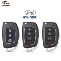 สำหรับ Hyundai HB20 SANTA FE IX35 IX45 Accent I40 Uncut Blade Fob 3/4ปุ่มพลิกพับ Remote Key Fob Shell Case