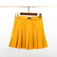 Women J Lindeberg Golf Wear High Quality Summer Ladies Golf Skirt High Waist Stretch Pleated Skirt Fashion Sports Skirt Tennis