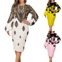 ชุดสำหรับผู้หญิง2022 Elegant Graphic Bell Work MIDI PARTY Dress สำนักงานเสื้อดินสอชุดงานแต่งงาน dresses