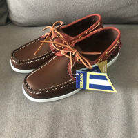 Docksides SEBAGO ต้นฉบับหนังแท้ผู้ชายรองเท้าขับรองเท้าคลาสสิกรองเท้าเรือเฟอร์รี่และรองเท้าแบนรองเท้าเรือรองเท้านันทนาการ