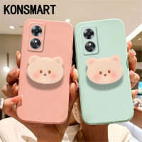 KONSMART เคสที่ตั้งรูปหมีน่ารักสำหรับ OPPO A38 A78NFC A78 A58 4G เคสโทรศัพท์2023ซิลิโคนนิ่มลายการ์ตูนใหม่ OPPOA58 NFC