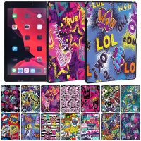 For Apple IPad 2021 9th Generation 10.2 Inch case Graffiti Art Ultra-thin plastic Tablet Case for IPad 2021 9th 10.2 Bag Accessories