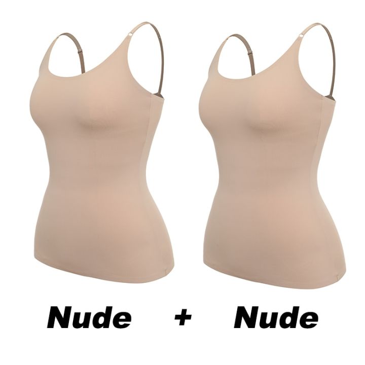 Shapewear Tank Top for Women Tummy Control Shaping Camisole Tops with Built  in Bra Compression Slimming Vest Body Shaper