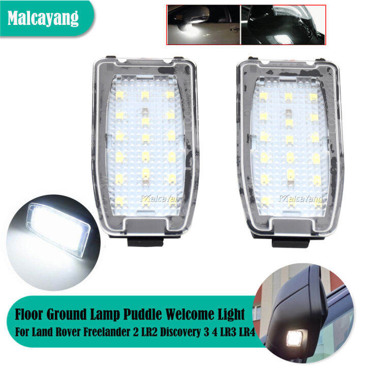 2x-สำหรับ-volvo-s60-s80-v70-xc70-land-rover-discovery-freelander-led-ภายใต้กระจก-puddle-โคมไฟกระจกมองหลังด้านข้าง-light