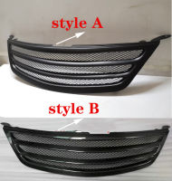 สีดำคาร์บอนไฟเบอร์เนื้อด้านหน้า Grille Racing Grills Trim สำหรับ2006-2008 Toyota Camry Acv40