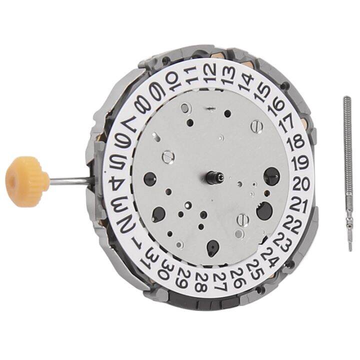 Quartz Watch Movement 6 Hands Date At 3 for MIYOTA JS26 Movement Single Calendar with Battery