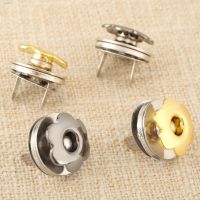 ✈ 5Pcs Metal Magnetic Snaps Rivets Stud Closure Clasp Buttons Fastener Press Buckle for DIY Lady Purse Wallet Handbag Clothes 17mm