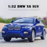 ร้อน1:32 BMW SUV X6ล้อแม็ก D Iecast รุ่นรถแฟลชเสียงเด็กโลหะรถดึงล้อหลังเด็กวันเกิดของขวัญของเล่นสำหรับเด็ก