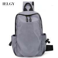 IELGY แฟชั่นผู้ชายสบายๆหนึ่งไหล่ Crossbody กระเป๋าหน้าอกผู้ชาย