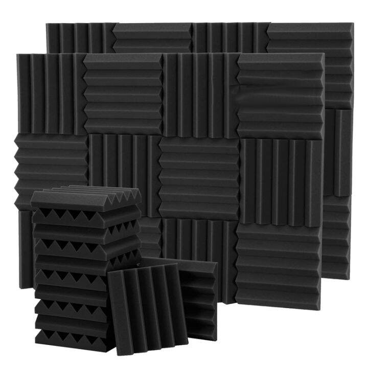 36 Pack Acoustic Panels 9.8x9.8x2 Inch Wedge Sound Proof Foam Acoustic