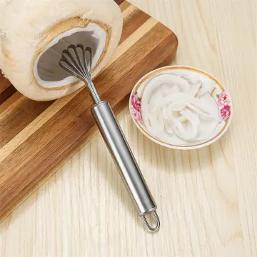 Creative Stainless Steel Shredded Coconut Knife Home Coconut Grater  Scraping Coconut Meat Scraper Fish Fruit Planing