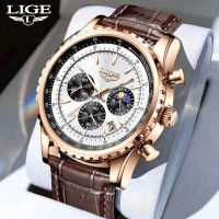 ZZOOI 2023 LIGE Men Watch Luxury Sports Quartz Wristwatch Chronograph Watch for Men Fashion Auto Calendar Relogio Masculino Men‘s Gift