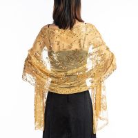 ❄❀◆ Women Evening Dress Wedding Shawl Sequined Shrug Wraps 2020 New Solid Party Shawl Scarf Tassel Bridal Bolero Cape Mariage Shrug