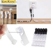 High Quality Adhesive Cable Organizer Clips Cable Management With Acrylic Double-Sided Tape Wire Manager Cord Holder USB Winder
