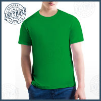 Andymore เสื้อยืด คอกลม สีเขียว ราคาโรงงาน Cotton 100% เบอร์32 ทรง Body size คอกลม ไซส์ S/M/L/XL/XXL