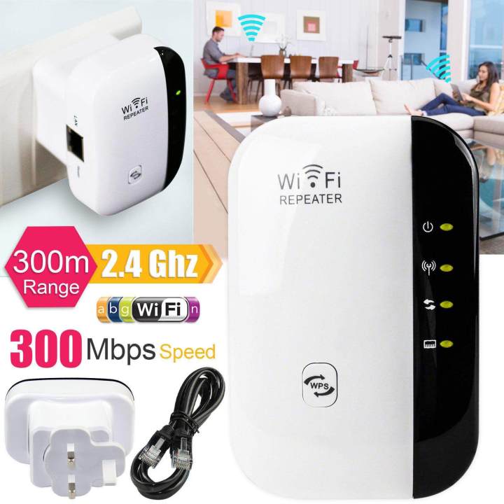 wifi-ตัวดูดเพิ่มความแรงสัญญาณไวเลส-wifi-repeater-300mbps-ตัวกระจายอินเตอร์เน็ต-2-4ghz-wifi-repeater-wireless-range-extender-booster-802-11n-b-g-network-for-ap-router-ตัวรับสัญญาณ