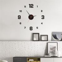 ZZOOI Creative DIY Digital 3D Wall Clock Luminous Frameless Wall Clocks Punch-free Silent Clock For Home Living Room Office Wall Decor