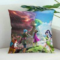 (All in stock, double-sided printing)    Dragon Quest pillowcases are the latest office, home, and bedroom decorative pillowcases, with square zippered pillowcases and soft satin fabric   (Free personalized design, please contact the seller if needed)