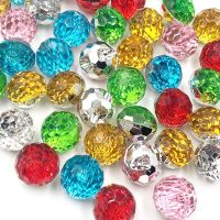 25pcs Mix Color Round Acrylic Buttons Apparel Sewing Supplies Garment Accessories DIY Crafts PT327 Haberdashery