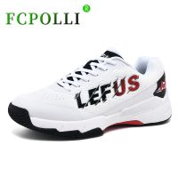 Fcpolli Badminton Shoes Unisex Mesh Breathable Indoor Sports Shoes Women Non-Slip Tennis Shoes Men Designer Badminton Sneakers