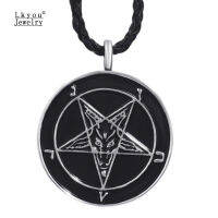 Lkyou บุรุษจี้เด็กชายBaphometแพะแฉกปีศาจพระเครื่องสร้อยดีบุกผสมตะกั่วเครื่องประดับ