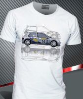 Tshirt Renoult Clio Williams Maxi Kit Car Team Diac France Men T Shirt Cotton Men Leisure T Shirt