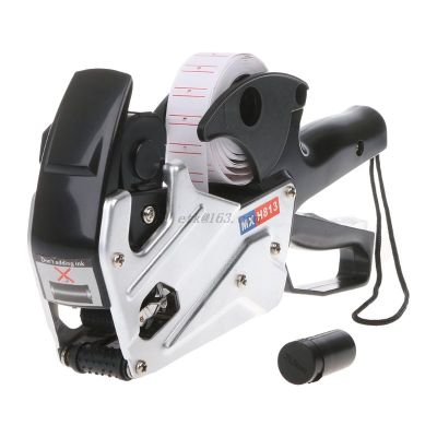 MX-H813 A-line 8 Digits Price Tag Labeler Label Paper For Retail Store Pricing Tag Display Tool + Ink Roller
