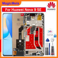 จอ LCD แบบดั้งเดิม MagicMeta สำหรับ JLN-LX1 Huawei Nova 9 SE JLN-LX3จอแสดงผลจอแอลซีดีพร้อมกรอบหน้าจอสัมผัส Digitizer แทนการประกอบสำหรับ Huawei Nova 9 Se JLN-LX1 JLN-LX3 IPS จอแสดงผลหน้าจอ LCD