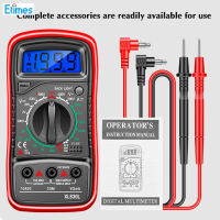 มัลติมิเตอร์มีจอแสดงผล LCD แรงดันไฟฟ้าแม่นยำสูงมัลติมิเตอร์แบบดิจิทัลหน้าจอแบล็คไลท์หลายครั้งสำหรับการวัดสำนักงานบ้านประจำวัน ET-MY