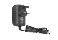 12V 1A UK Plug Adaptor Black input 100-240VAC US EU UK selectable plugs