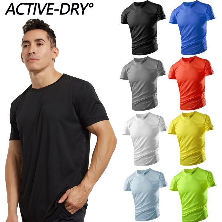 ACTIVE-DRY Dry Fit Shirt for Men 100% Polyester Dri-fit Workout clothes ...