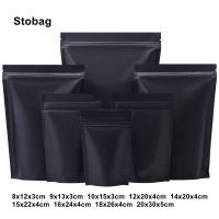 【hot】 StoBag 100pcs Matte Food Ziplock Up Sealed for Nuts Beans Storage Zip Lock Reusable Pouches