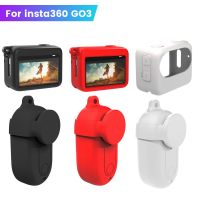 （misty shop）ฝาครอบป้องกันซิลิโคนสำหรับ Insta360 GO3กันรอยฝาปิดเลนส์กันฝุ่นกันการสั่นไหวป้องกันการตกหล่นกล้องเพื่อการกีฬาอุปกรณ์เสริม