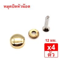 ถูกที่สุด!!! หมุดปิดหัวน๊อต สีทอง ขนาดเส้นผ่านศูนย์กลาง 12มม. จำนวน 4 ชุด ##ของใช้ในบ้าน เครื่องใช้ในบ้าน เครื่องใช้ไฟฟ้า เครื่องมือช่าง ตกแต่งบ้าน . บ้าน ห้อง ห้องครัว ห้องน้ำ ห้องรับแขก