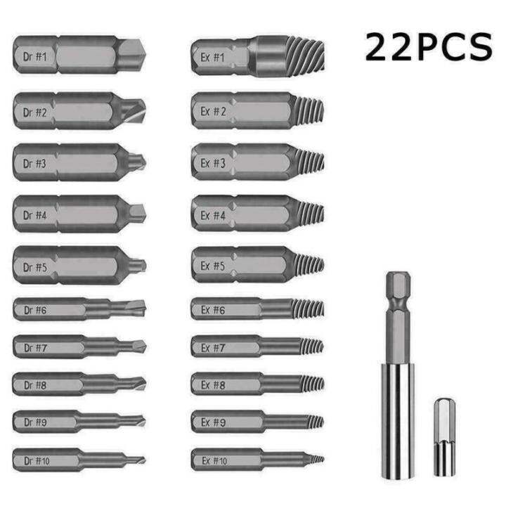 Tool Set Screw Extractor kit HighSpeed Steel 4341 Allen Bolts Hex
