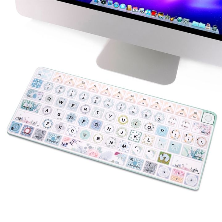 hrh-cartoon-for-2021-apple-imac-24-inch-euro-magic-keyboard-with-touch-id-a2449-m1-chip-a2450-silicone-keyboard-cover-protector-keyboard-accessories