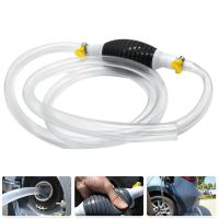 2M High Flow Siphon Hand Pump Portable Manual Car Fuel Transfer Pum for Gas Gasoline Petrol Diesel Oil Liquid Water Fish Tank