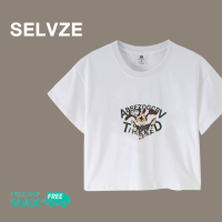 เสื้อเสื้อยืดสั้นรูปการ์ตูนกระต่ายลำลองสไตล์เกาหลีสำหรับ Woman1