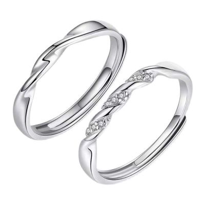 --ckjz230713✱✸ Endless love mobius ring ins925 model of a pair of silver light and decoration design feeling ring couples regulation