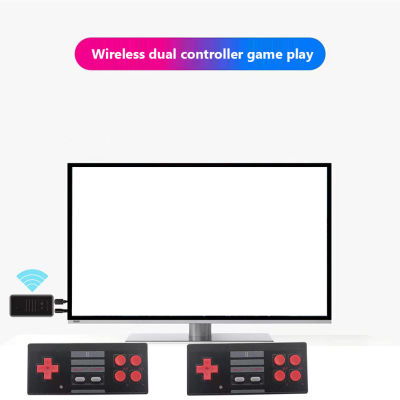 ตัวควบคุมวิดีโอเกมจัดการในตัว620เกมคลาสสิกทีวีไร้สายย้อนยุคเกมคอนโซลมือถือ Plug And Play ผู้เล่นคู่