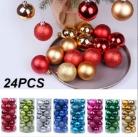 Christmas Tree Decoration Balls 4cm - 24 Balls ลูกบอล ตกแต่ง ประดับ ต้นคริสมาส ของตกแต่งต้นคริสมาส คริสมาส