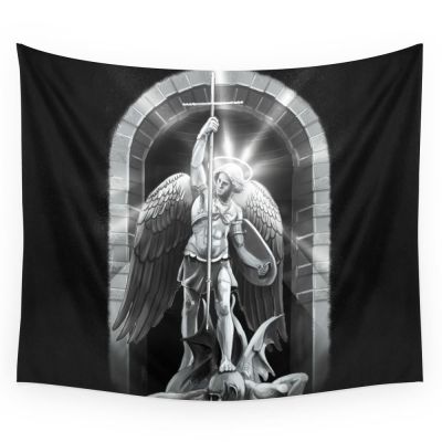 【CW】✖┋  Archangel Michael Tapestry Wall Hanging Tapestries Throw Sheet Personalized Table