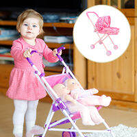 Boomss【New】 Baby Doll Stroller Little Girl Stroller Plaything น่ารัก รถเข็นเด็กขนาดเล็กน้ำหนักเบา