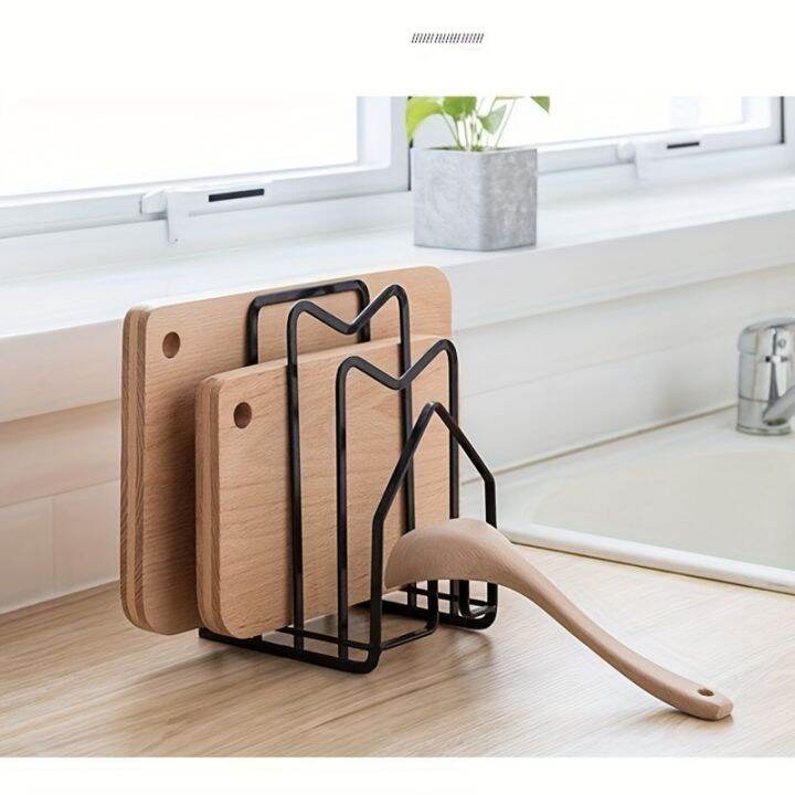 1pc Double-layer Sink Storage Rack Floor-standing Kitchen Cabinet