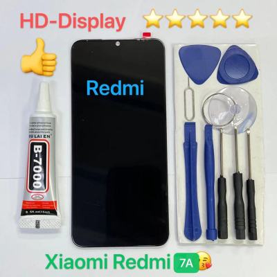 ชุดหน้าจอ Xiaomi Redmi 7A แถวกาวพร้อมชุดไขควง