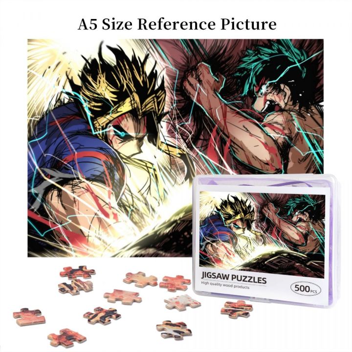 my-hero-academia-all-might-2-wooden-jigsaw-puzzle-500-pieces-educational-toy-painting-art-decor-decompression-toys-500pcs